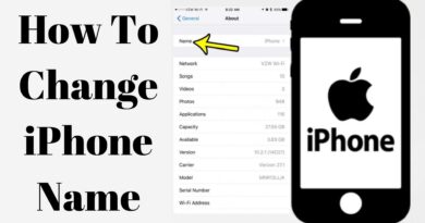 How To Change iPhone Name