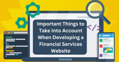financial services website development